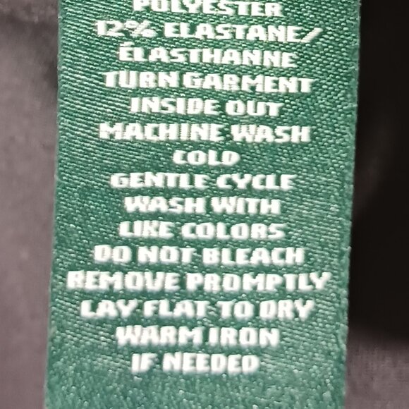 Lauren Ralph Lauren Active, Black Activewear Leggings with Pink Trim, Size Small - Picture 13 of 13